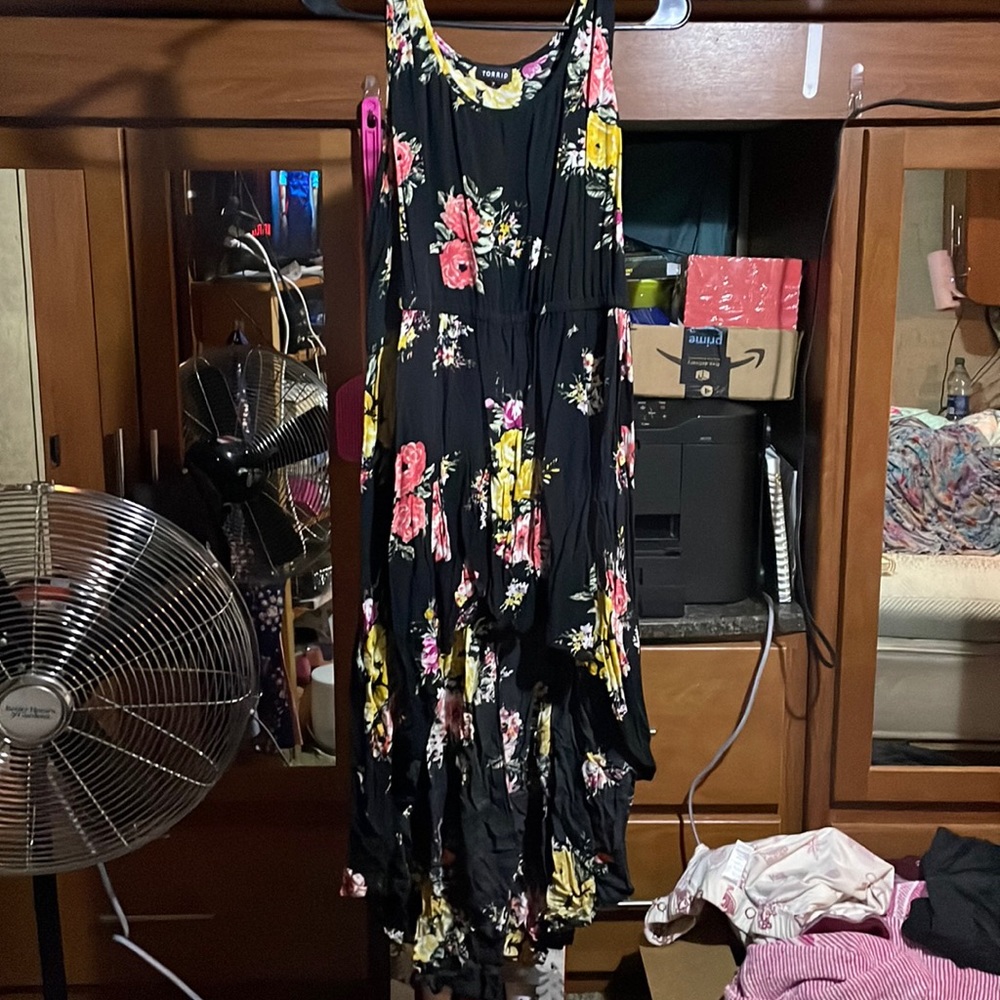 Torrid Babydoll Challis Hi-Low Tank